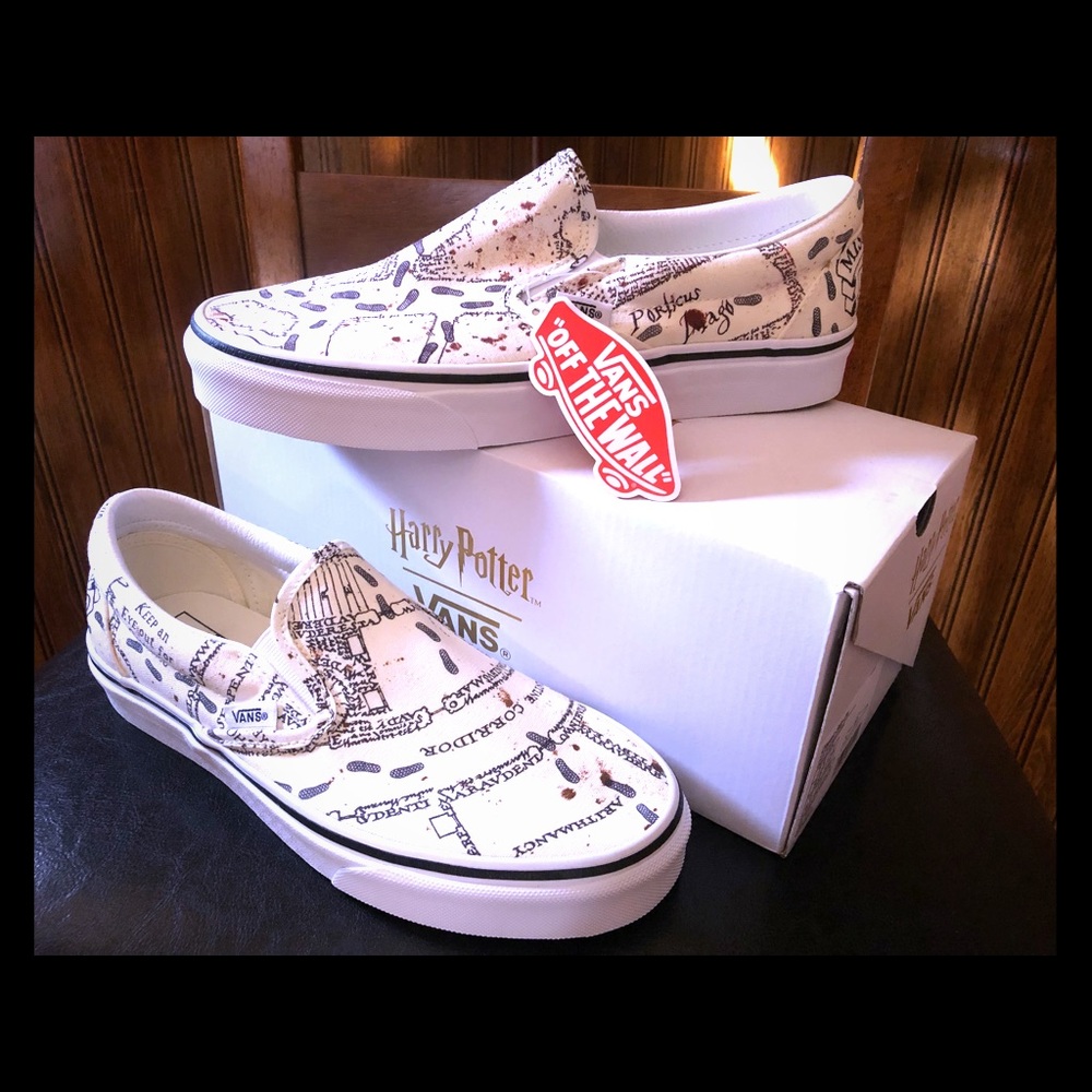 Harry Potter Slip On Marauders Map Vans
